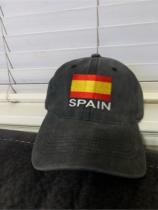 Other - Charcoal Gray Hat with Spain Flag & Logo